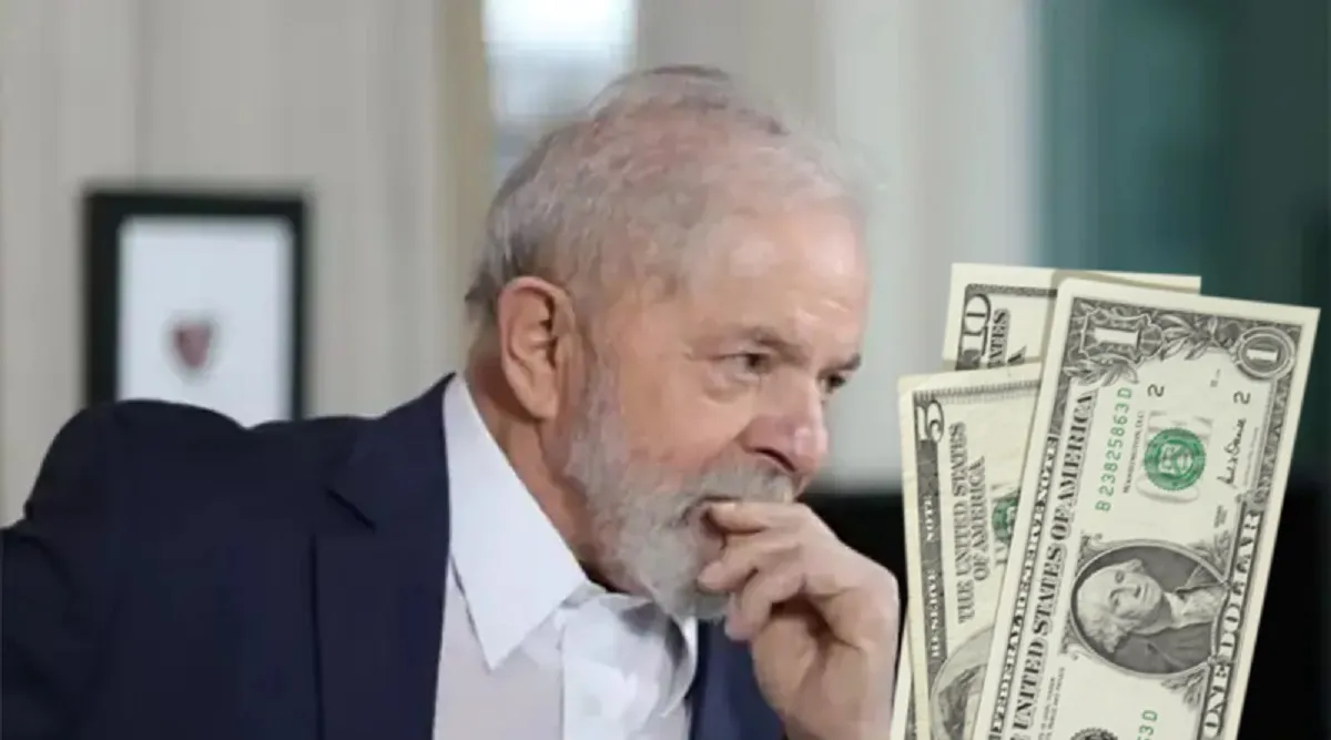 Após anúncios de Lula dolar sobe para R$5,45 o maior valor em 6 meses